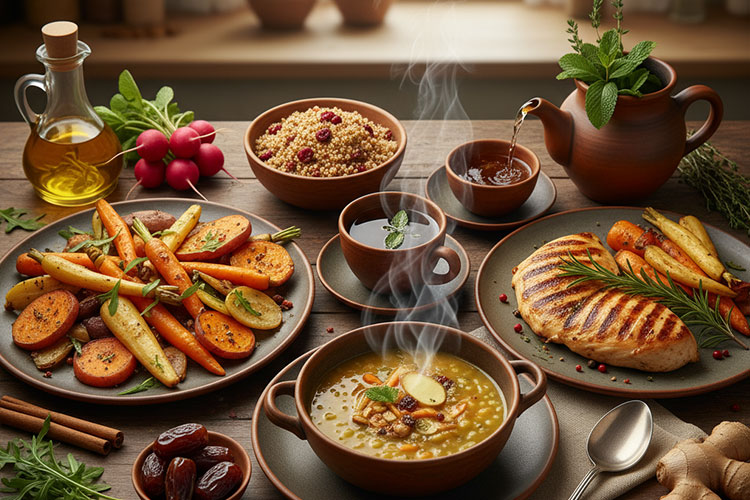 ویژگی‌های رژیم غذایی مناسب برای مزاج بلغم