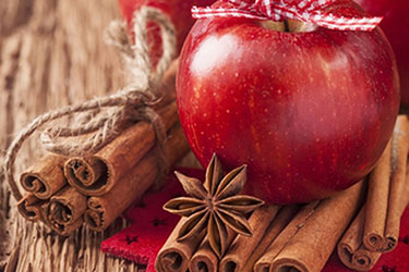دارچین و سیب
