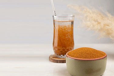 شربت خاکشیر با آب جوش و عسل