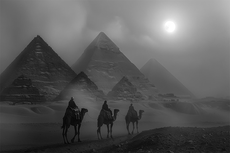 عکس تاریخی از اهرام مصر